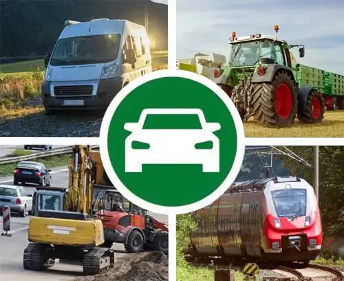 Automotive engineering / Construction equipment / Military / Aviation