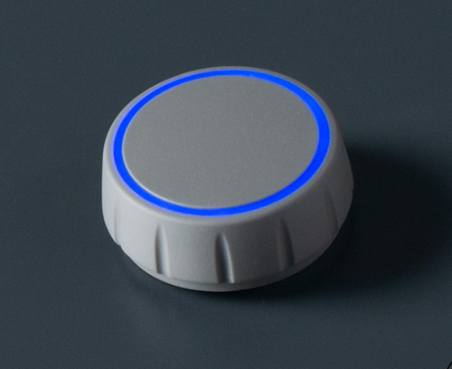 CONTROL-KNOBS with optional illumination on the top surface