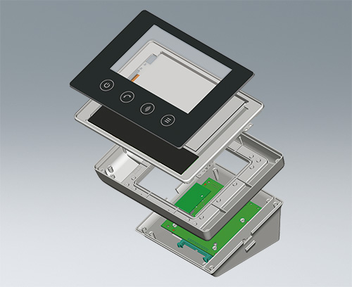 modular systems: enclosure with touchscreen