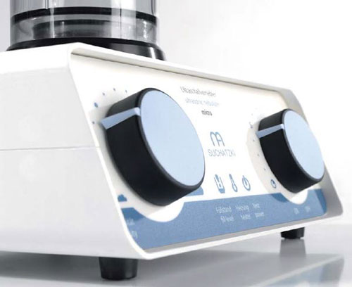 Operating elements for ultrasonic nebulizer