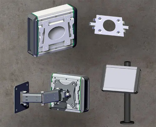 Bracket according to VESA standard for the SMART-TERMINAL on request