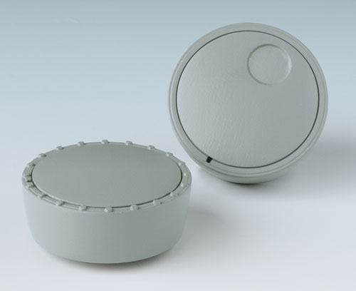 Knob with/without knurls, cover with/without finger recess