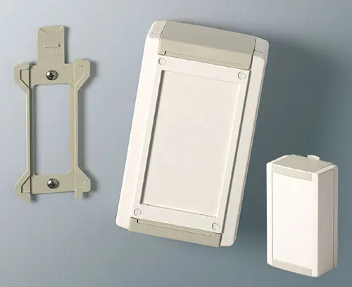 Hidden wall mounting clip (wall suspension element as accessory)