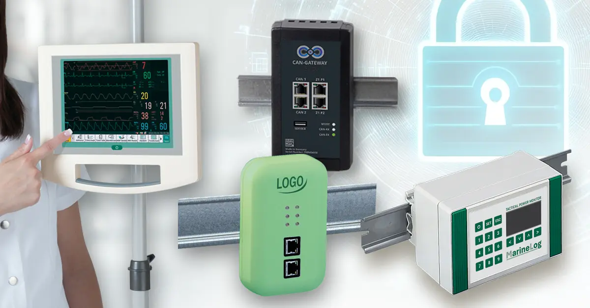 Customised enclosures with holders for DIN rails, rails and poles