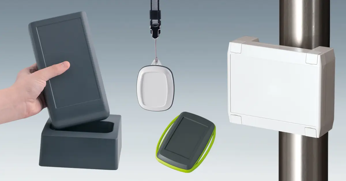 Examples of enclosures with recessed surfaces